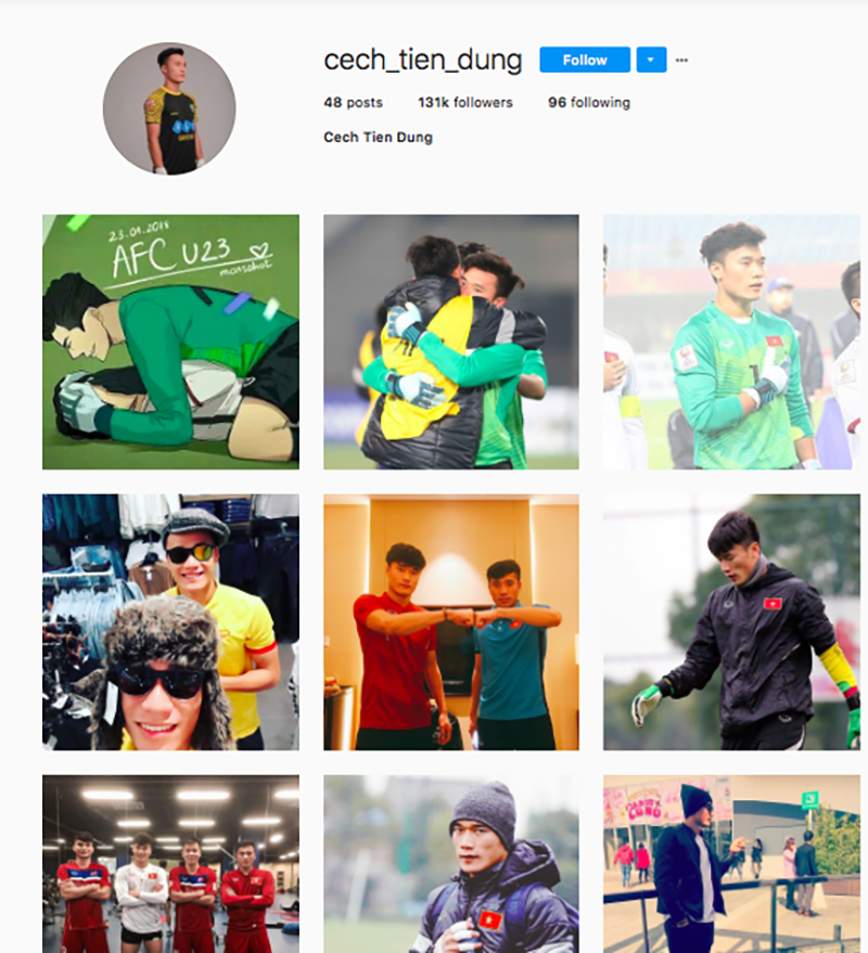 Ăn theo độ hot của thủ môn Tiến Dũng, nhiều trang MXH giả mạo được lập ra khiến bao chị em mắc lừa